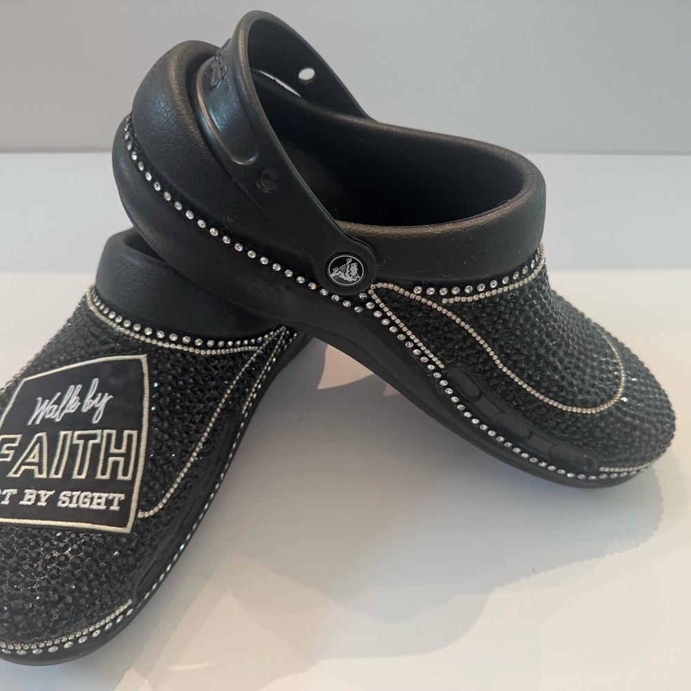 Faith-Inspired Blinged Crocs - Picture 2 of 6